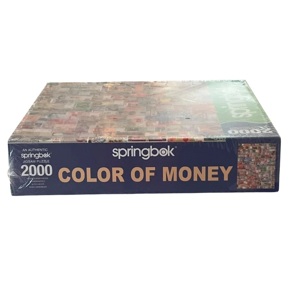 Springbok‎ Puzzle 2007 Color of Money World Currency 2000 Piece 34x42.5in Sealed